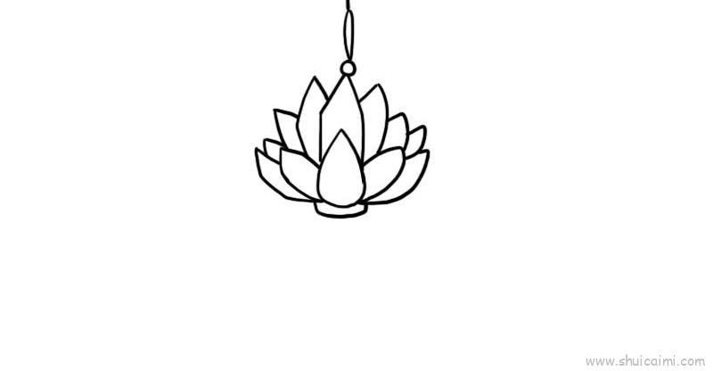灯笼儿童画怎么画 灯笼简笔画简单