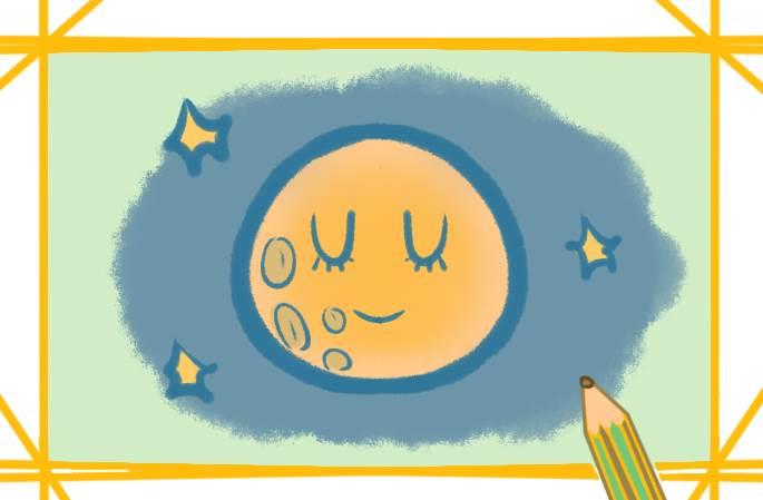 星空简笔画 星空简笔画马克笔