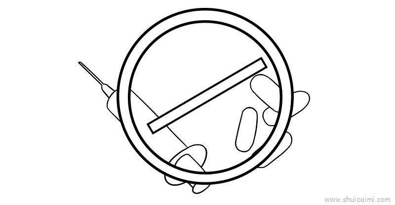 禁毒漫画儿童画怎么画 禁毒漫画简笔画画法