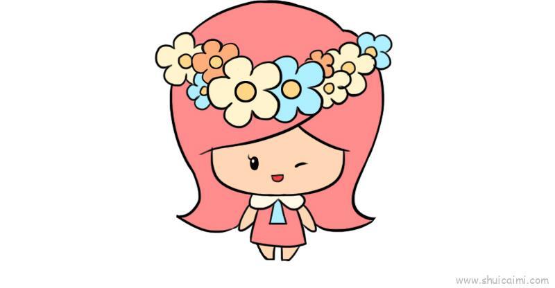 十二星座q版萌图处女座儿童画怎么画 十二星座q版萌图处女座简笔画图片