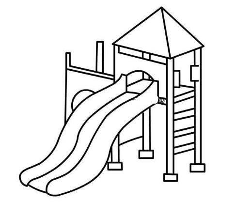 滑梯简笔画 滑梯简笔画大全儿童画