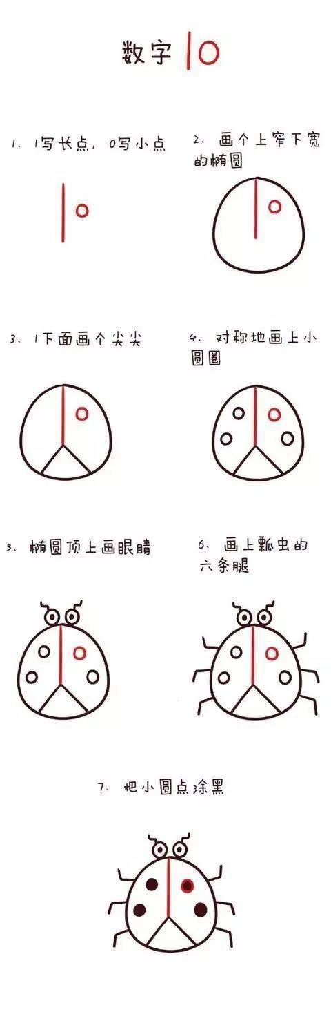 数字简笔画动物1到10 数字简笔画动物1到10图片
