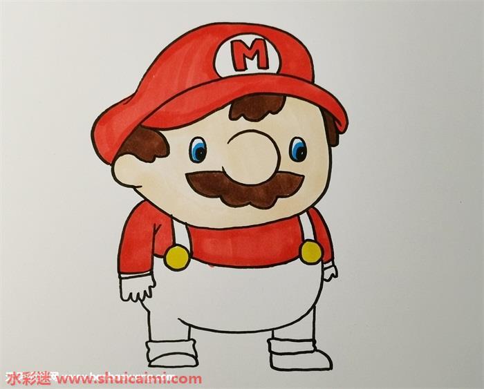 马里奥怎么画 马里奥简笔画简单