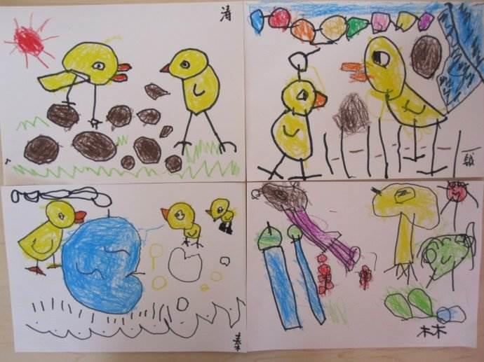 小公鸡和小鸭子简笔画 小公鸡和小鸭子简笔画板书设计