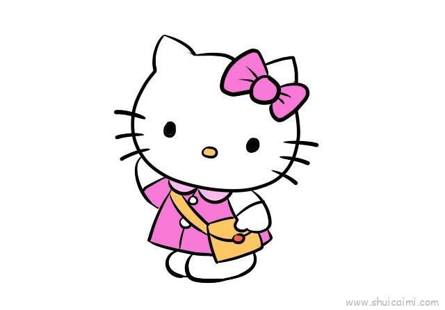 哈喽kitty儿童画怎么画 哈喽kitty简笔画简单