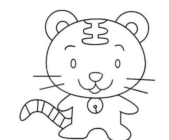 老虎简笔画 老虎简笔画霸气