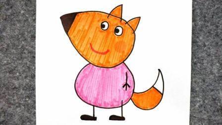 简笔画狐狸 简笔画狐狸头的画法