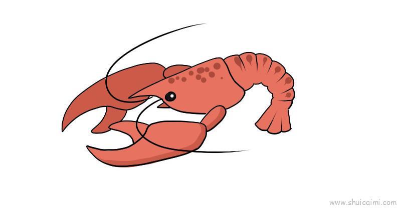 大龙虾儿童画怎么画 大龙虾简笔画画法