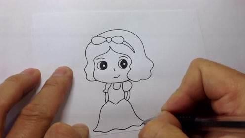 白雪公主简笔画图片 白雪公主简笔画图片大全可爱
