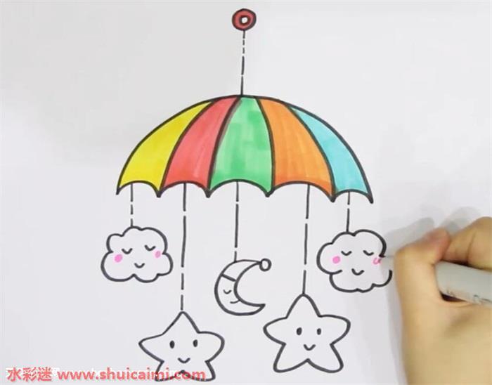 风铃怎么画 风铃简笔画简单好看带颜色