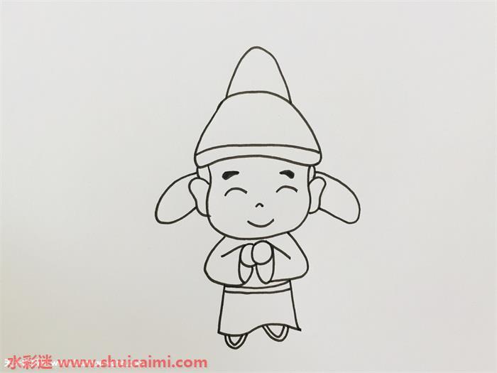 诗人李白怎么画 诗人李白简笔画图片大全彩色