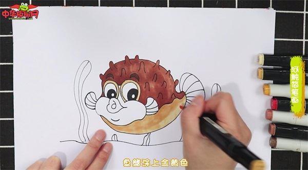 河鲀怎么画 河鲀简笔画漂亮卡通