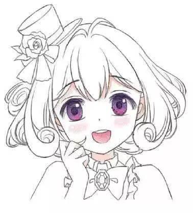 动漫人物简笔画少女 动漫人物简笔画少女二次元