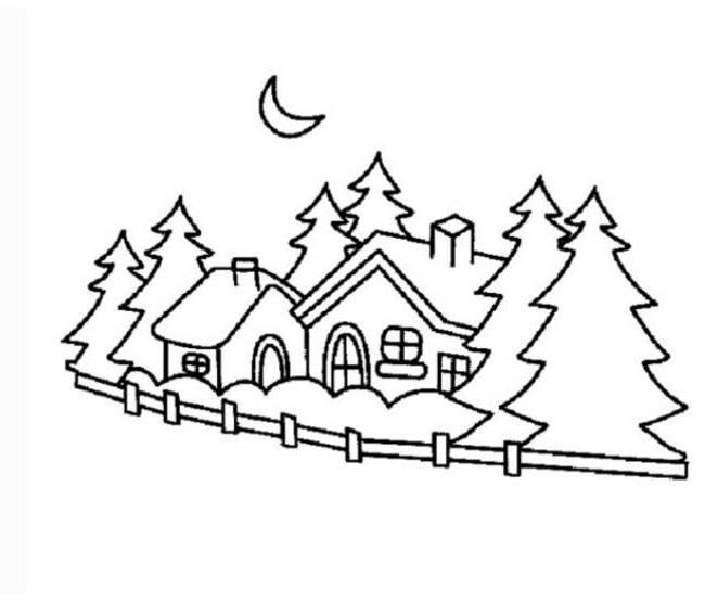 森林简笔画 森林简笔画简单又漂亮