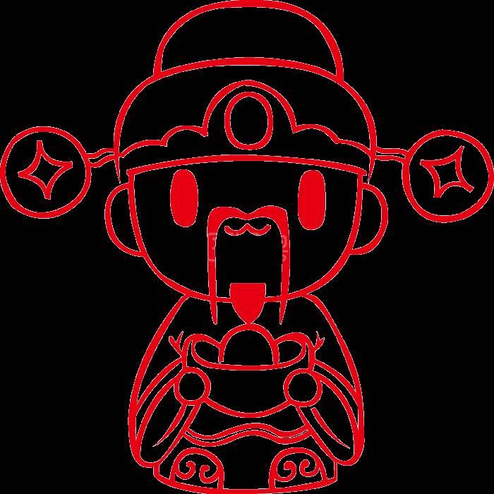 大年初五迎财神简笔画 大年初五迎财神简笔画图片