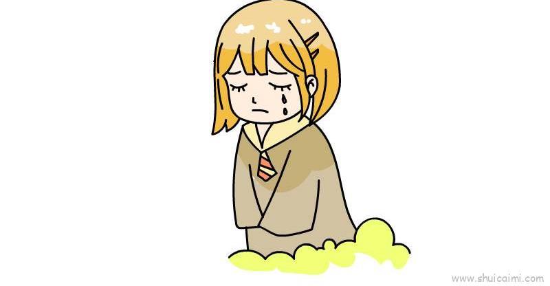 伤感手绘儿童画怎么画 伤感手绘简笔画图片