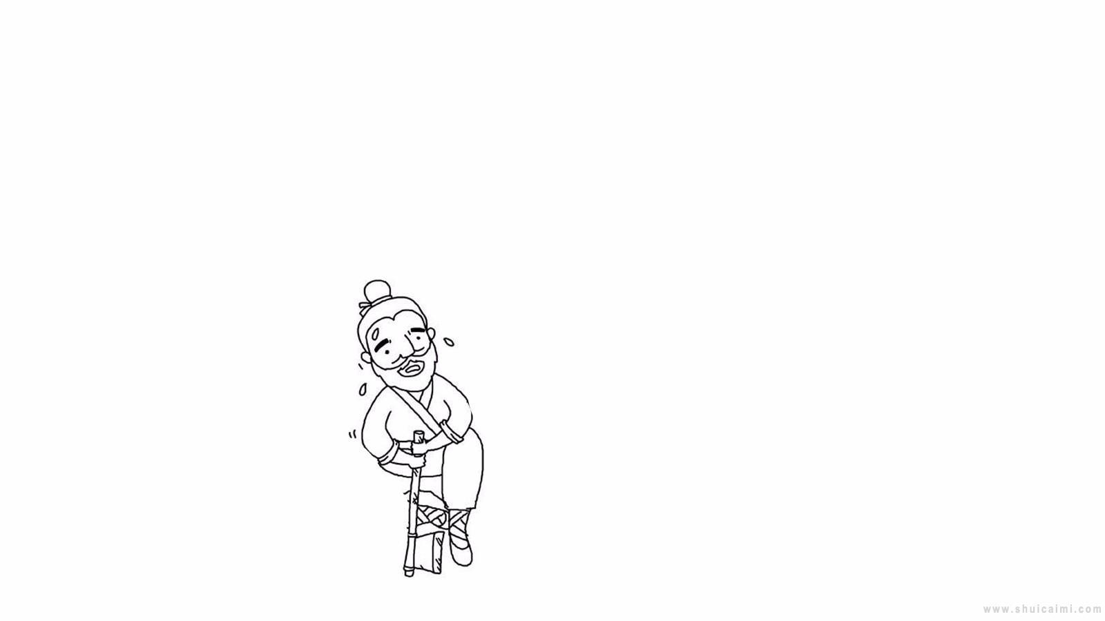 吴刚伐桂简笔画怎么画 吴刚伐桂简笔画画法