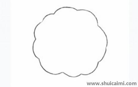 松狮犬儿童简笔画