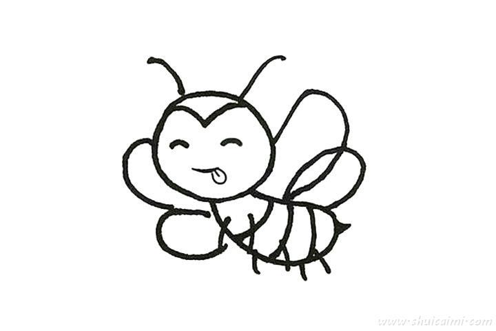 蜜蜂怎么画 蜜蜂简笔画画法