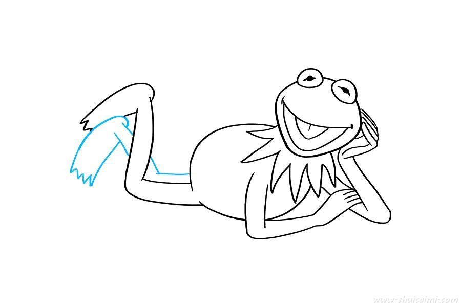 青蛙克米特怎么画 青蛙克米特简笔画简单又漂亮彩色