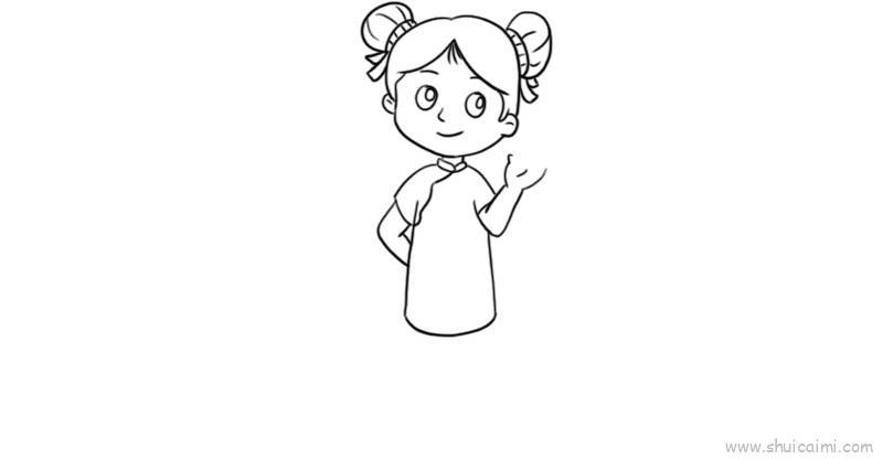 拿着元宝儿童画怎么画 拿着元宝简笔画好看