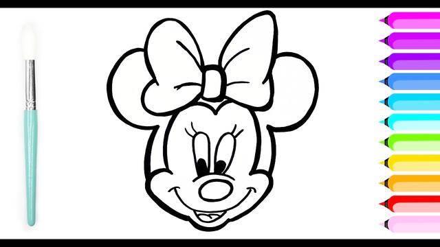 米妮简笔画 米妮简笔画图片