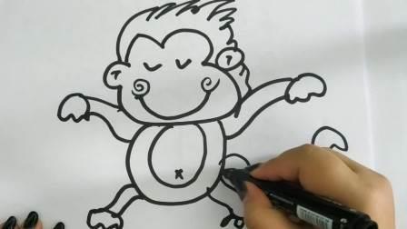 小猴子简笔画 小猴子简笔画幼儿园