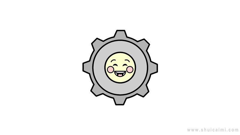 齿轮简笔画怎么画 齿轮简笔画简单