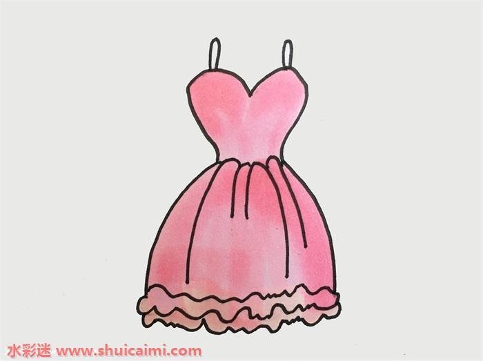 服装裙子怎么画 服装裙子简笔画步骤