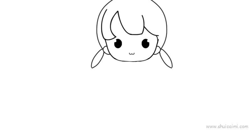 小女孩儿童画怎么画 小女孩简笔画画法