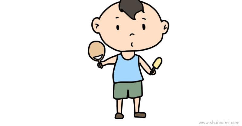 小男孩儿童画怎么画 小男孩简笔画顺序