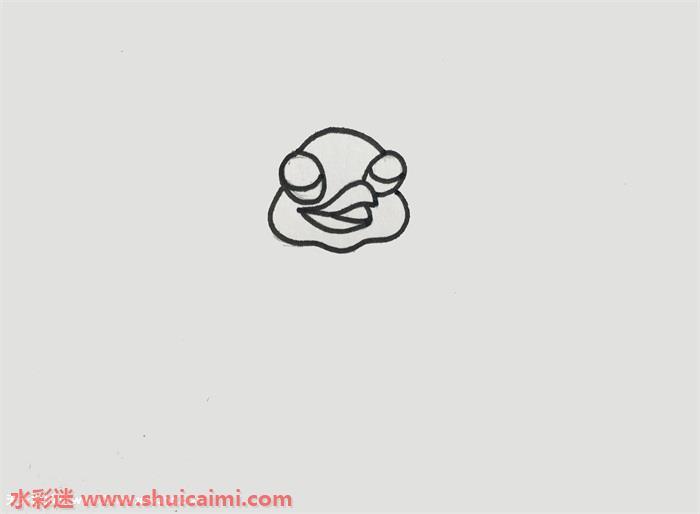 孔雀开屏简笔画怎么画画法