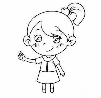 自画像简笔画女生 自画像简笔画女生全身