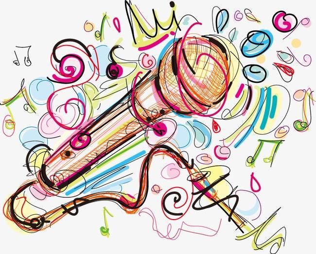 麦克风简笔画 麦克风简笔画彩色