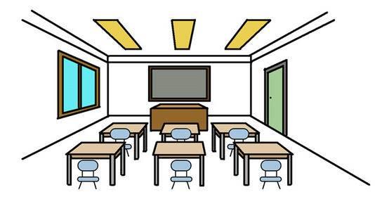 教室简笔画 教室简笔画小学
