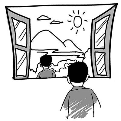 沿途风景线稿简笔画 沿途风景线稿简笔画图片大全