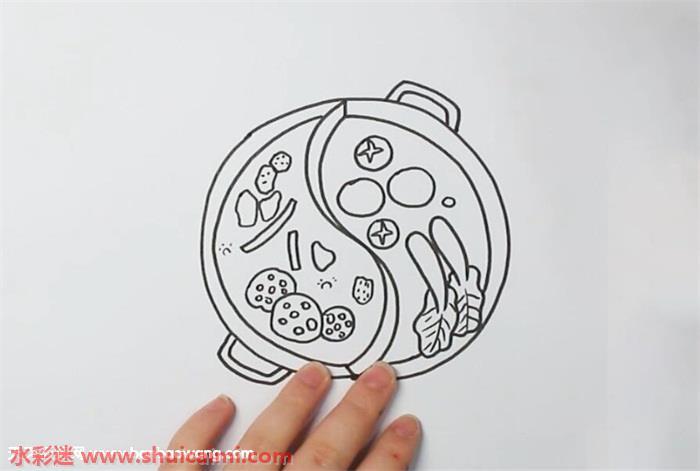 火锅怎么画 火锅简笔画图片大全带颜色