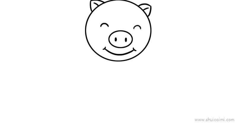 猪儿童画怎么画 猪简笔画画法
