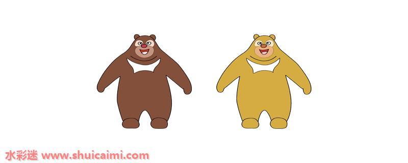 熊大熊二怎么画 熊大熊二简笔画画法
