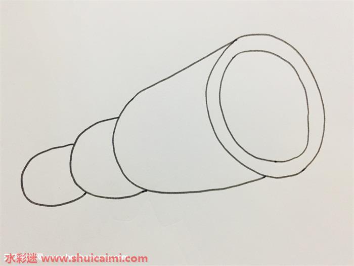 望远镜怎么画 望远镜简笔画步骤