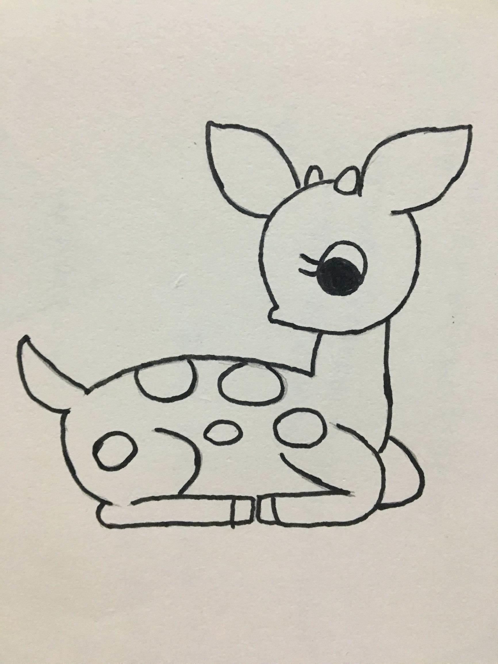 小鹿简笔画图片大全 小鹿简笔画图片大全彩色