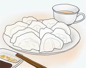 饺子简笔画 饺子简笔画彩色