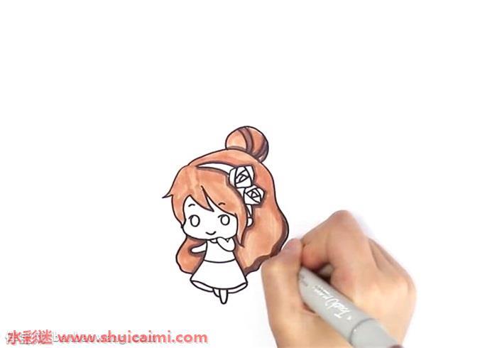 可爱处女座怎么画 处女座简笔画简单易画彩色