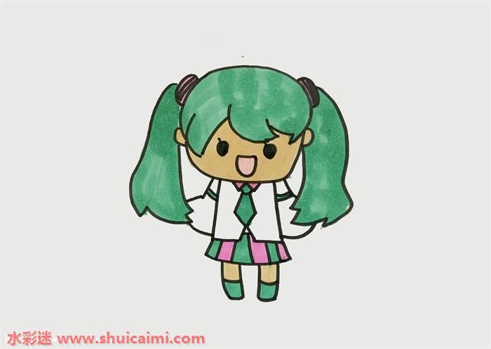 初音怎么画 初音简笔画漂亮