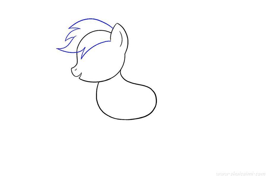 小马宝莉云宝黛西怎么画 小马宝莉云宝黛西简笔画步骤