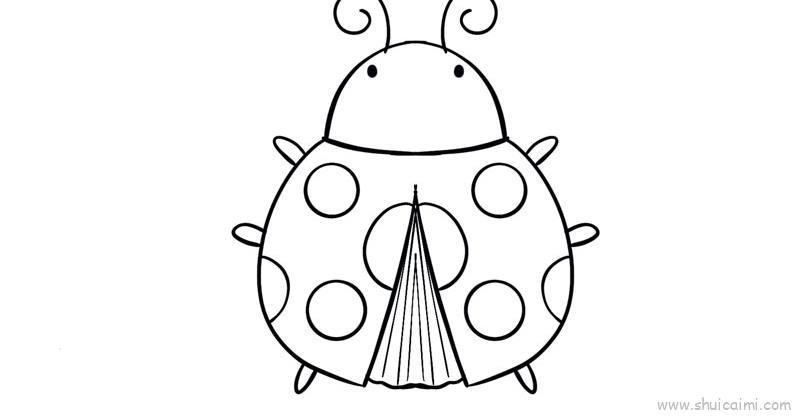 七星瓢虫儿童画怎么画 七星瓢虫简笔画简单又好看