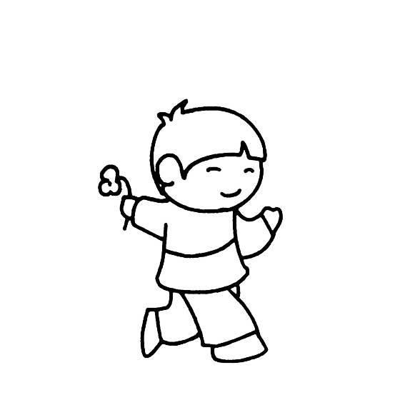 走路简笔画 人物走路简笔画