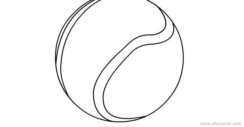 网球儿童画怎么画 网球简笔画图片