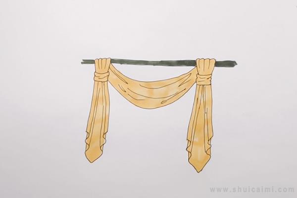 窗帘简笔画怎么画 窗帘简笔画简单