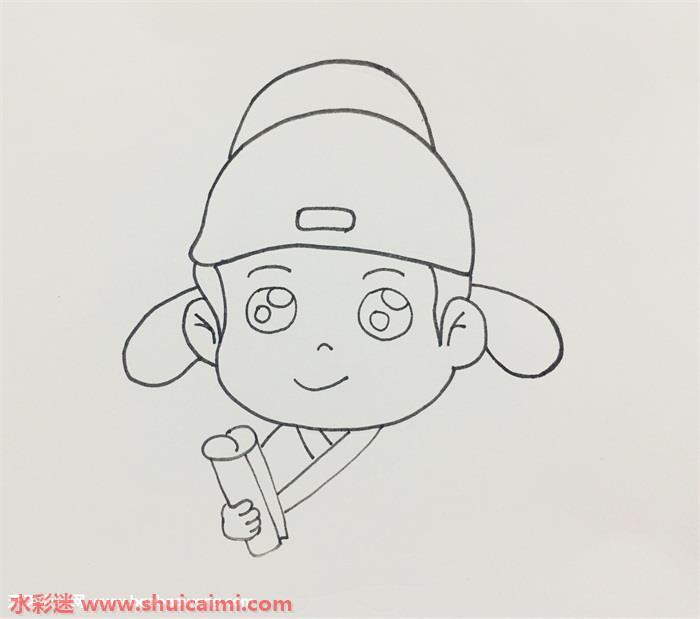 诗人怎么画 诗人简笔画步骤